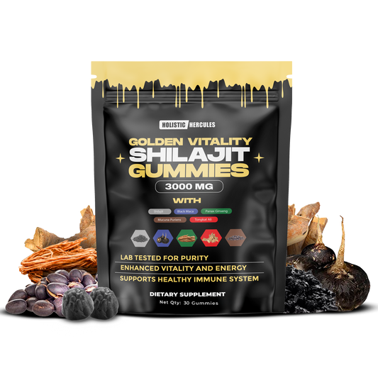 Voici la traduction en français :Gommes de Shilajit Hercules