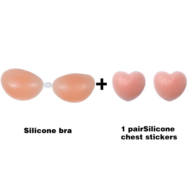 Women's Strapless Silicone Push Up Bra