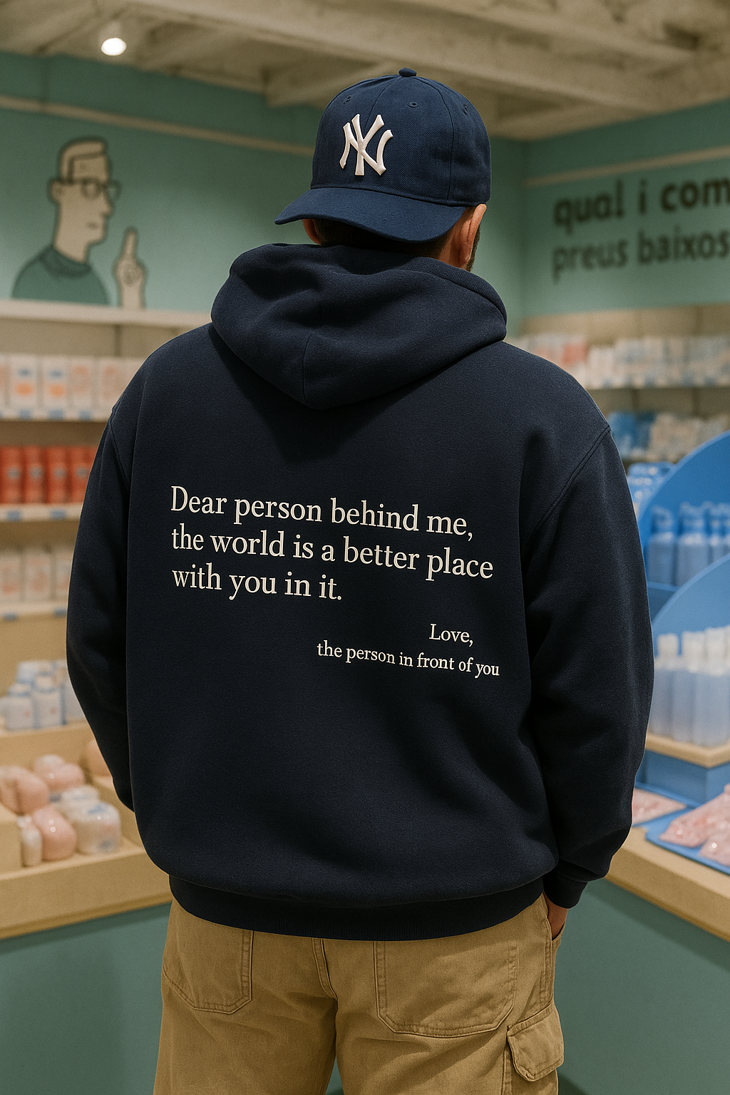 Cher personne derrière moi (Vous en avez assez) Sweat à capuche