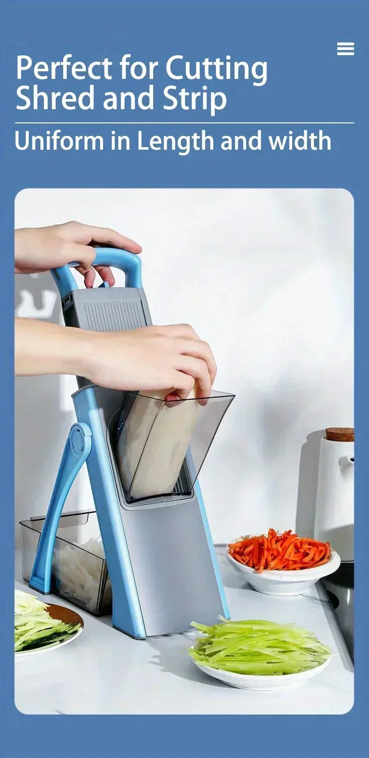 1 Multifunctional Vegetable and Fruit Slicer and Grater Set - Efficiently Chop, Grate and Slice Potatoes and More Kitchen Tools