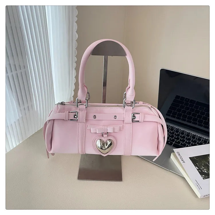 Nouveau en 2025 sacs à main de créateur Style français mode femme sacs mignon sac à main en cuir PU coeur rouge sacs fourre-tout décontractés paquets de dame