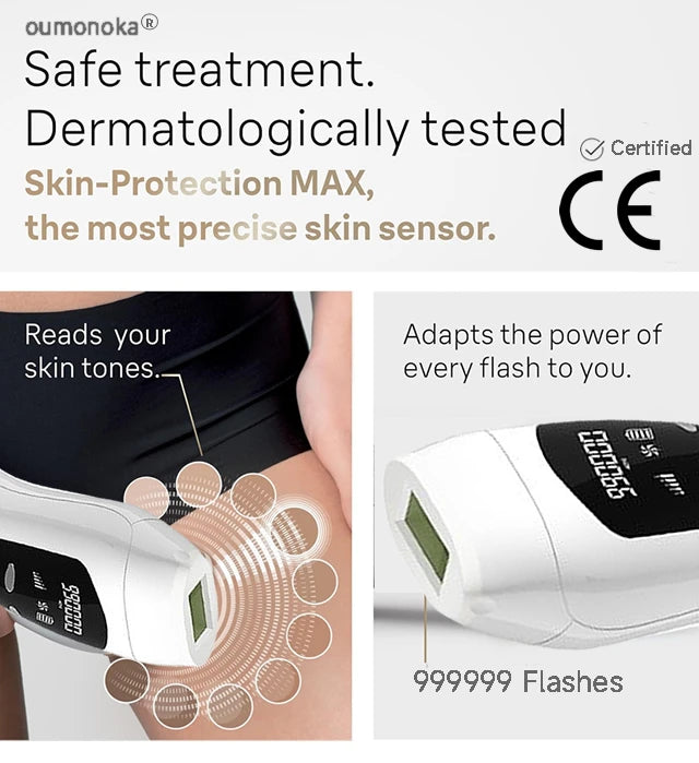Épilateur laser IPL permanent Dépilatrices pour femmes Machine de rasage et de coupe de cheveux Rasoir et tondeuse pour hommes Épilation laser