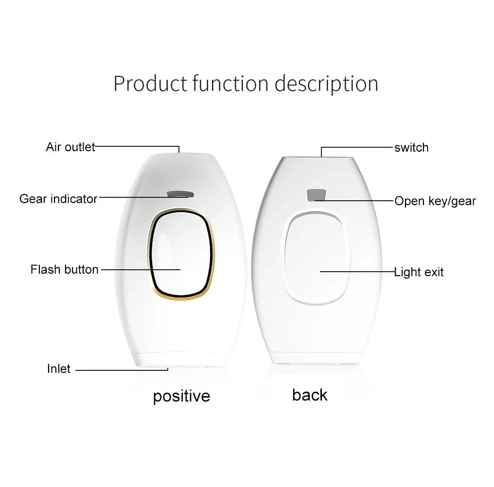 Appareil de beauté pour le rajeunissement de la peau et l'élimination des marques par photons, pour l'épilation à domicile, rasoir pour l'épilation des poils du maillot.