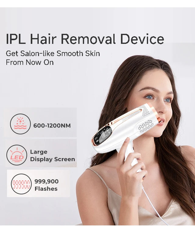 Épilateur laser IPL permanent Dépilatrices pour femmes Machine de rasage et de coupe de cheveux Rasoir et tondeuse pour hommes Épilation laser