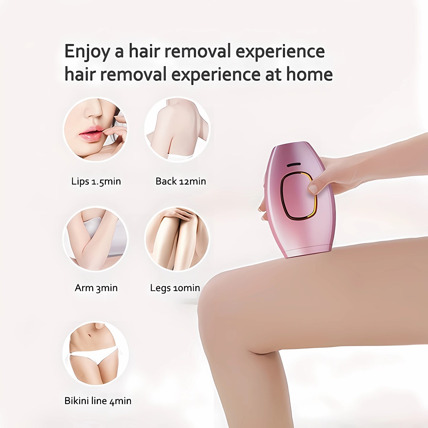 Appareil de beauté pour le rajeunissement de la peau et l'élimination des marques par photons, pour l'épilation à domicile, rasoir pour l'épilation des poils du maillot.