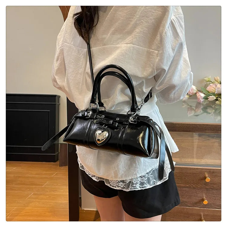 Nouveau en 2025 sacs à main de créateur Style français mode femme sacs mignon sac à main en cuir PU coeur rouge sacs fourre-tout décontractés paquets de dame