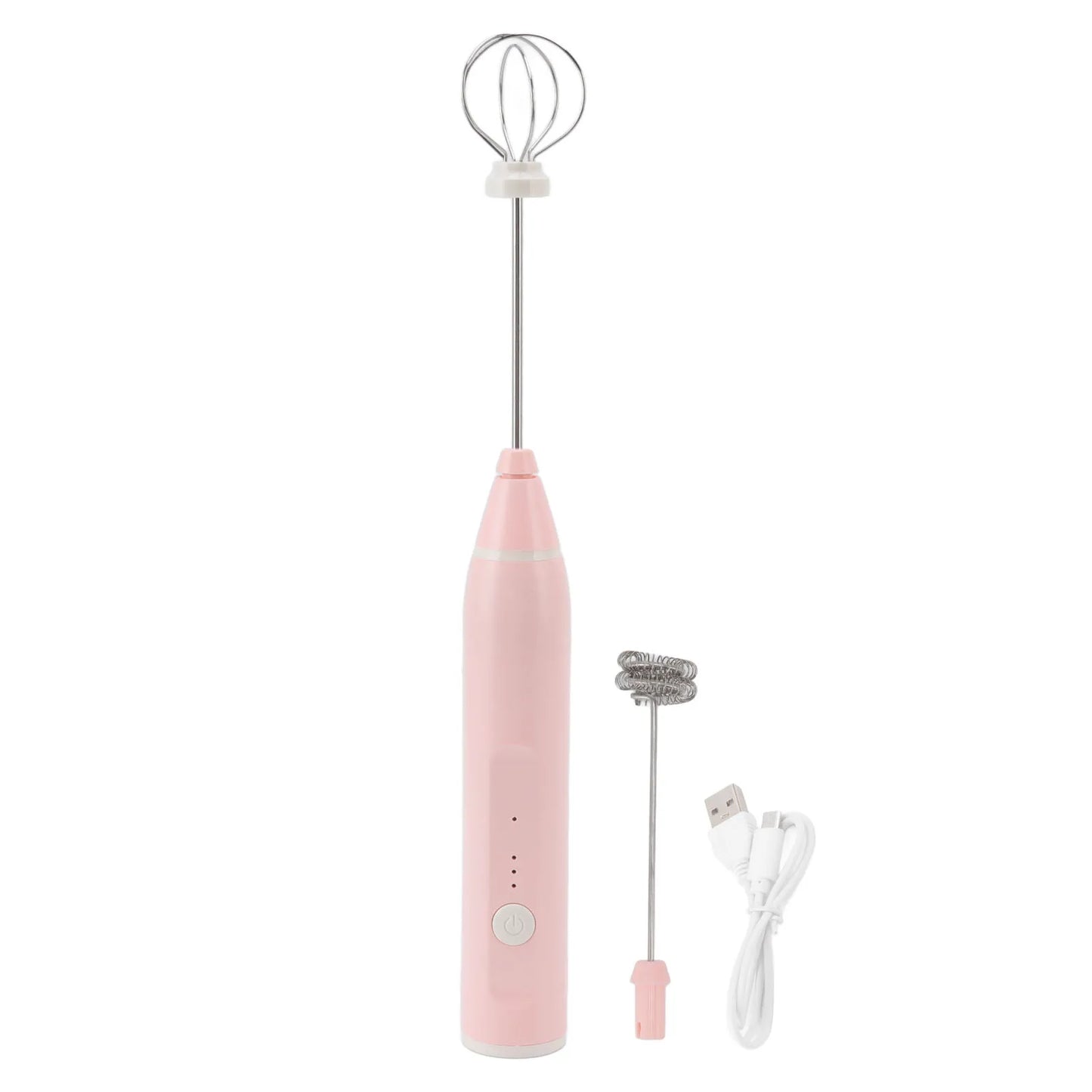 Mini mousseur à lait électrique, chargeur USB, léger, en acier inoxydable, 3 agitateurs électriques, multifonction pour magasin de boissons