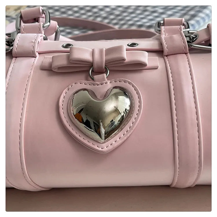 Nouveau en 2025 sacs à main de créateur Style français mode femme sacs mignon sac à main en cuir PU coeur rouge sacs fourre-tout décontractés paquets de dame