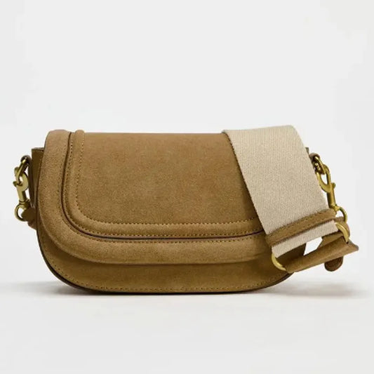 Sac en daim conviviale ré marron pour femme, fourre-tout polyvalents pour femme, sacs initiés, sacs à bandoulière à la mode, nouveau