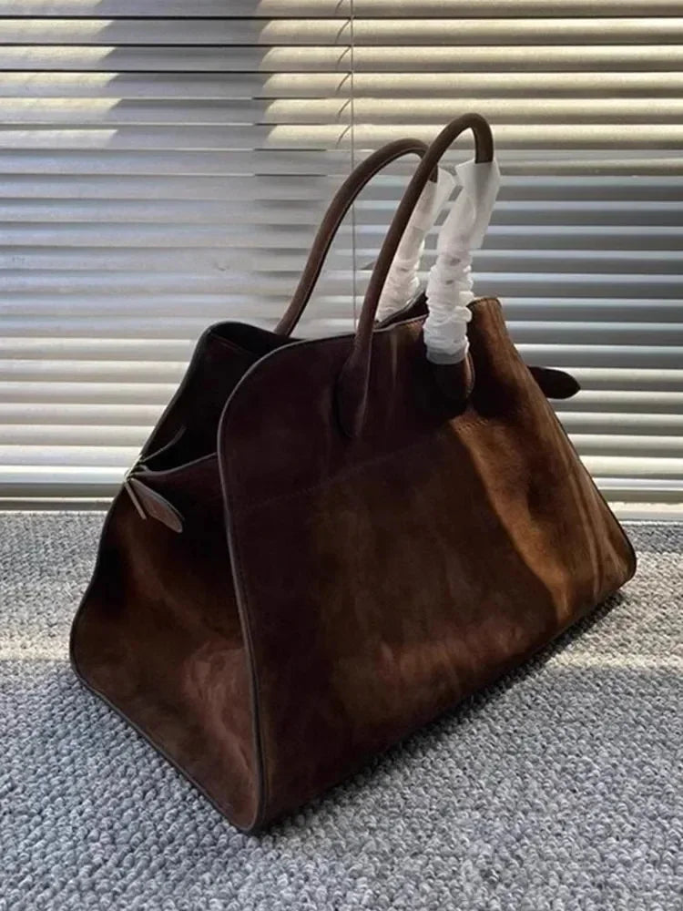 Ladies Large Capacity Commuter Tote Bag Trendy Design Vintage Handbag Fashionable Shoulder Bag for Women Practical Accessory