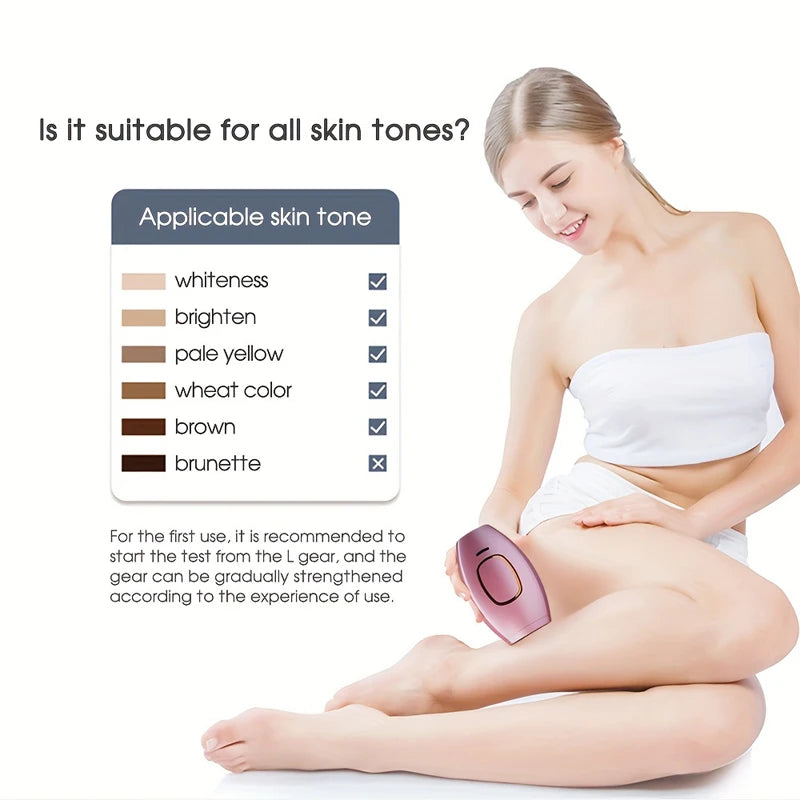Appareil de beauté pour le rajeunissement de la peau et l'élimination des marques par photons, pour l'épilation à domicile, rasoir pour l'épilation des poils du maillot.
