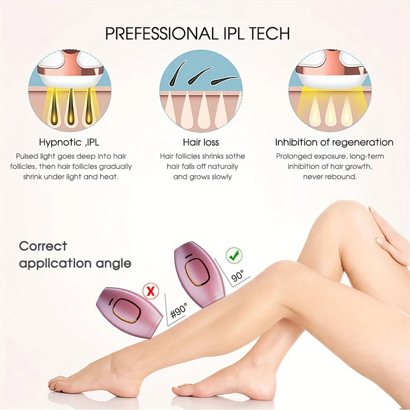 Appareil de beauté pour le rajeunissement de la peau et l'élimination des marques par photons, pour l'épilation à domicile, rasoir pour l'épilation des poils du maillot.