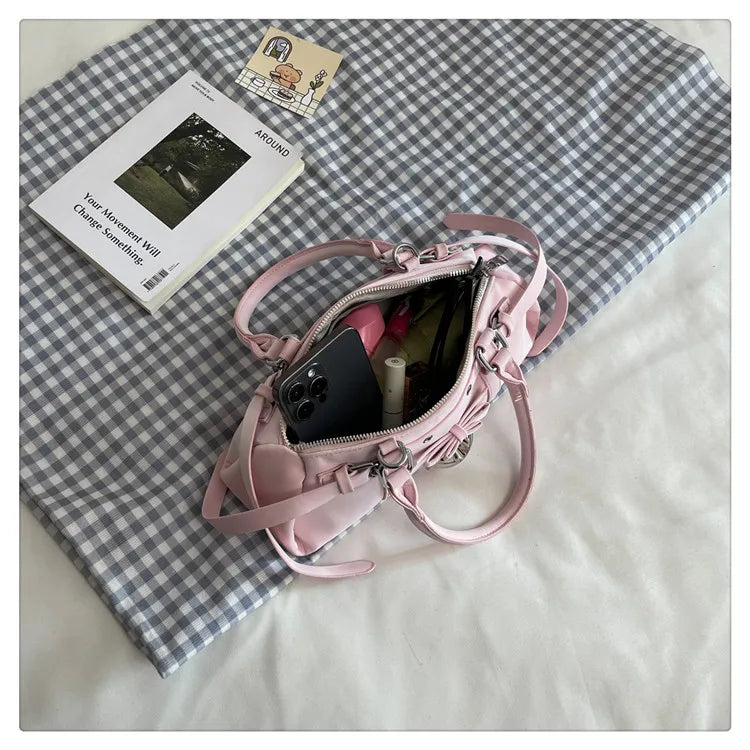 Nouveau en 2025 sacs à main de créateur Style français mode femme sacs mignon sac à main en cuir PU coeur rouge sacs fourre-tout décontractés paquets de dame