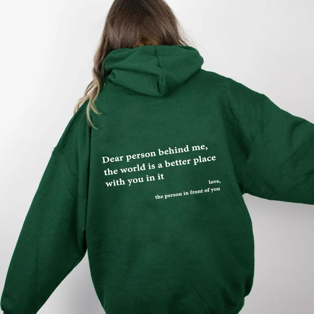 Cher personne derrière moi (Vous en avez assez) Sweat à capuche