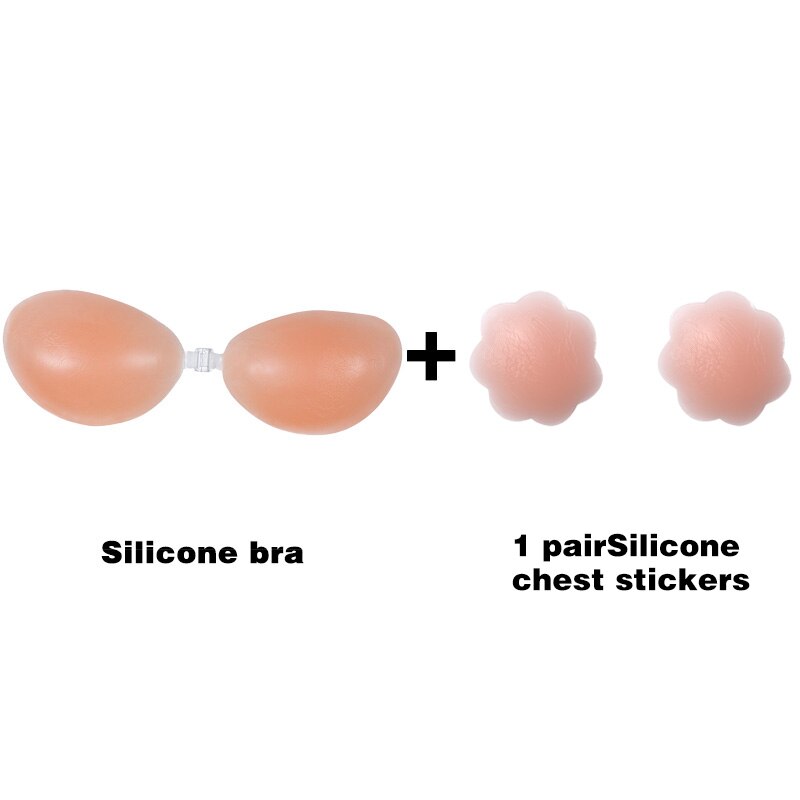 Women's Strapless Silicone Push Up Bra