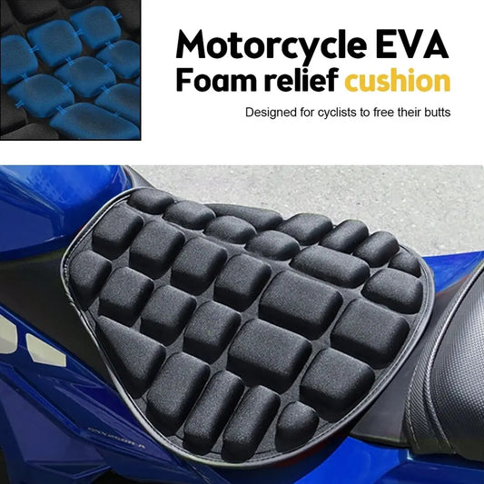Motorcycles Seat Cover Cushion EVA Foam Soft Comfortable Relief Seat Cushion Universal for Motorbike Electric Bike Air Seat