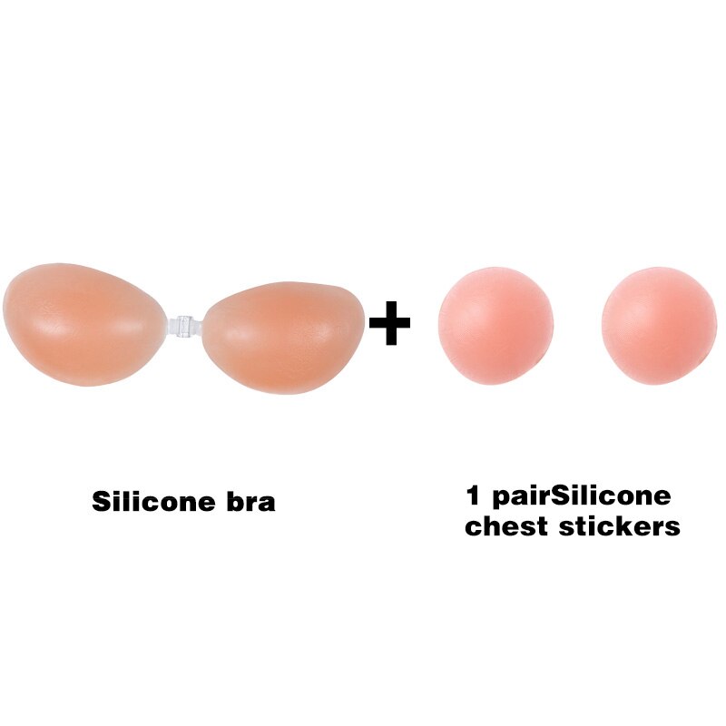 Women's Strapless Silicone Push Up Bra
