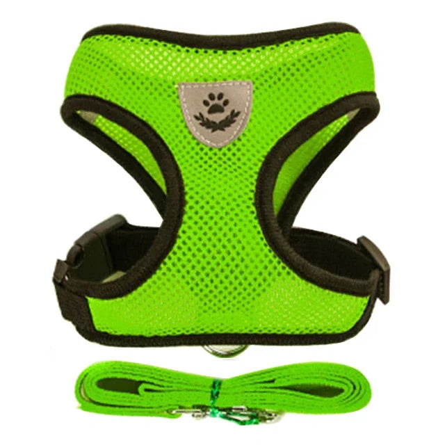 Cat Harness Vest Walking Leash For Puppy dog Collar Polyester Adjustable Mesh Dog Harness For Small Medium Pet Accessories