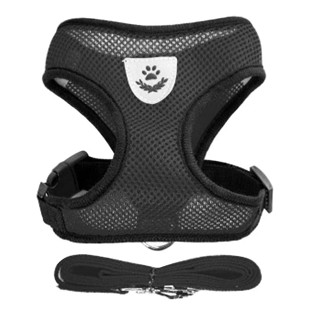 Cat Harness Vest Walking Leash For Puppy dog Collar Polyester Adjustable Mesh Dog Harness For Small Medium Pet Accessories