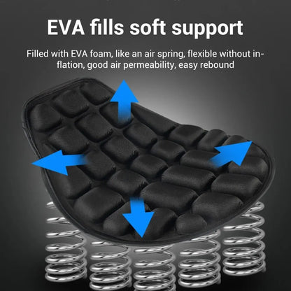 Motorcycle Seat Universal Motorbike Air Pad Cover Foam Soft Comfortable Breathable Seat Covers Mats Motorcycles Electric Bike