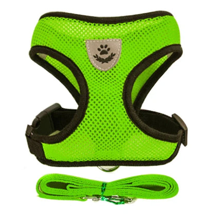 Cat Harness Vest Walking Leash For Puppy dog Collar Polyester Adjustable Mesh Dog Harness For Small Medium Pet Accessories