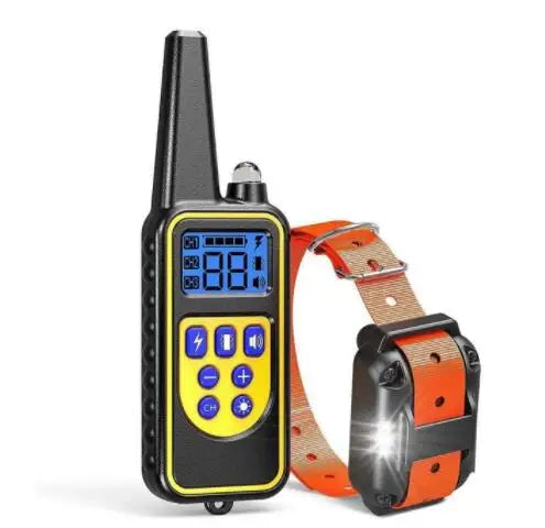 Collier de dressage électrique pour chien, étanche, Rechargeable, télécommande pour animaux de compagnie, avec écran LCD, pour toutes les tailles, colliers anti-aboiement, 40% de réduction