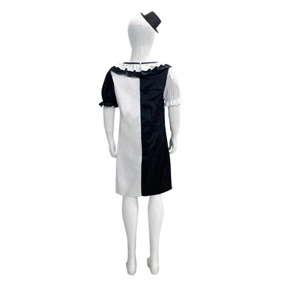 Terrifier fille Costume robe squelette enfant Cosplay effrayant horreur body combinaison Art le Clown Joker Halloween Costume masque Costume