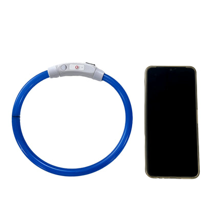 Collier lumineux LED pour chien de compagnie, Anti-perte, Rechargeable par USB
