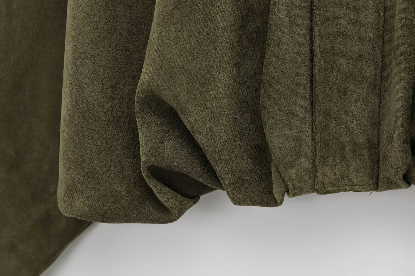 HH – veste Texture en daim pour femmes, manches longues, col rabattu, fermeture éclair élastique, bouton, solide, manteau tendance de printemps