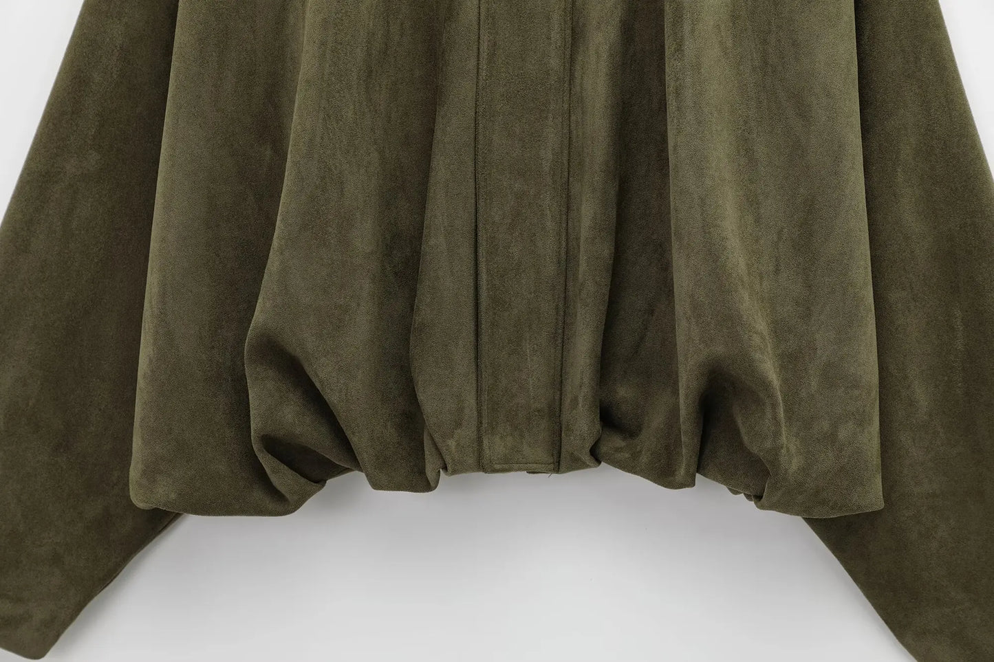 HH – veste Texture en daim pour femmes, manches longues, col rabattu, fermeture éclair élastique, bouton, solide, manteau tendance de printemps