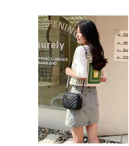 Sac à bandoulière en PU pour femmes, sac à bandoulière pour appareil photo, sac pour téléphone portable, sac à bandoulière décontracté de bonne qualité