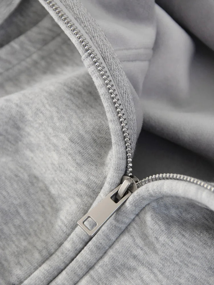 Women Tracksuits Winter Fleece Sweatsuit Brown Warm Crop Zipper Hoodies And Sweatpants Set For Women 2 Piece Velvet Pants Sets