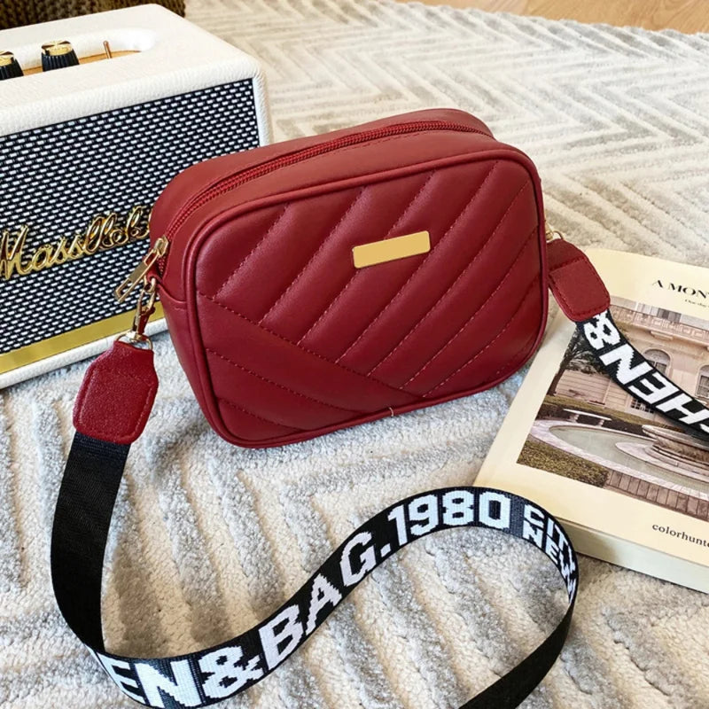 Sac à bandoulière en PU pour femmes, sac à bandoulière pour appareil photo, sac pour téléphone portable, sac à bandoulière décontracté de bonne qualité