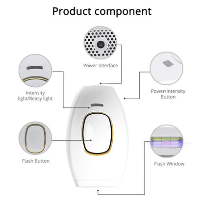 Appareil de beauté pour le rajeunissement de la peau et l'élimination des marques par photons, pour l'épilation à domicile, rasoir pour l'épilation des poils du maillot.