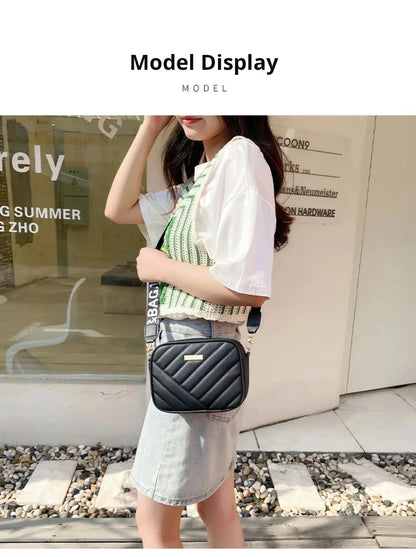 Sac à bandoulière en PU pour femmes, sac à bandoulière pour appareil photo, sac pour téléphone portable, sac à bandoulière décontracté de bonne qualité