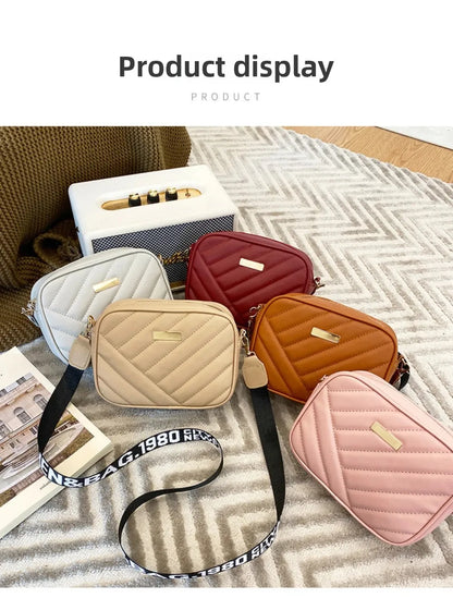Sac à bandoulière en PU pour femmes, sac à bandoulière pour appareil photo, sac pour téléphone portable, sac à bandoulière décontracté de bonne qualité