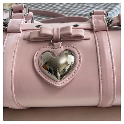 Nouveau en 2025 sacs à main de créateur Style français mode femme sacs mignon sac à main en cuir PU coeur rouge sacs fourre-tout décontractés paquets de dame