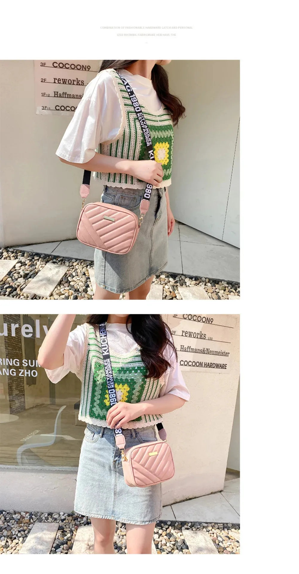 Sac à bandoulière en PU pour femmes, sac à bandoulière pour appareil photo, sac pour téléphone portable, sac à bandoulière décontracté de bonne qualité