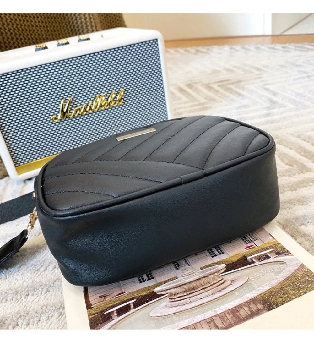 Sac à bandoulière en PU pour femmes, sac à bandoulière pour appareil photo, sac pour téléphone portable, sac à bandoulière décontracté de bonne qualité