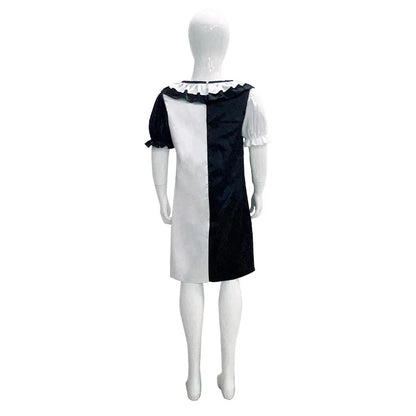 Terrifier fille Costume robe squelette enfant Cosplay effrayant horreur body combinaison Art le Clown Joker Halloween Costume masque Costume