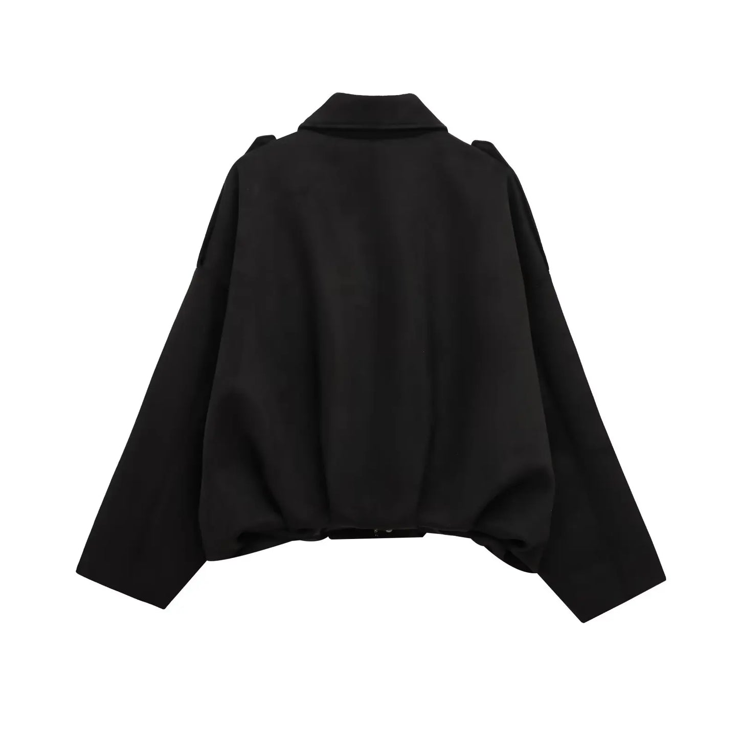 HH – veste Texture en daim pour femmes, manches longues, col rabattu, fermeture éclair élastique, bouton, solide, manteau tendance de printemps