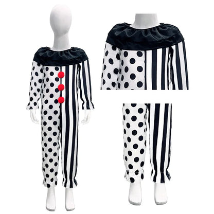 Terrifier fille Costume robe squelette enfant Cosplay effrayant horreur body combinaison Art le Clown Joker Halloween Costume masque Costume