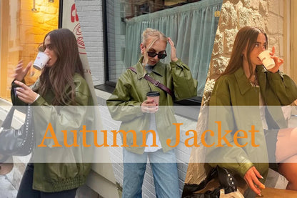Suninheart automne et hiver vestes en simili cuir pour femmes 2025 épaule tombante veste surdimensionnée manteau ceinturé Corset veste