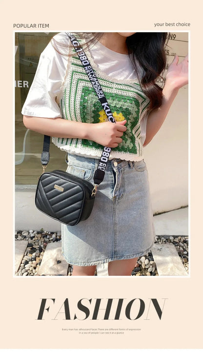 Sac à bandoulière en PU pour femmes, sac à bandoulière pour appareil photo, sac pour téléphone portable, sac à bandoulière décontracté de bonne qualité