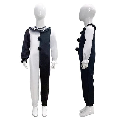 Terrifier fille Costume robe squelette enfant Cosplay effrayant horreur body combinaison Art le Clown Joker Halloween Costume masque Costume
