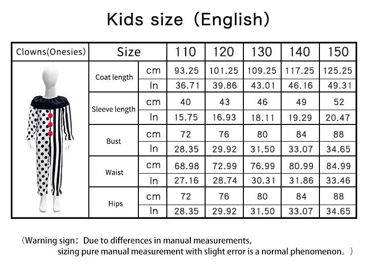 Terrifier fille Costume robe squelette enfant Cosplay effrayant horreur body combinaison Art le Clown Joker Halloween Costume masque Costume