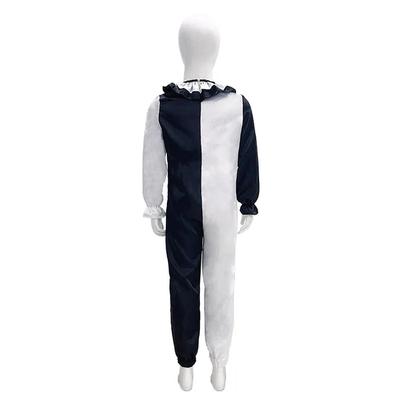 Terrifier fille Costume robe squelette enfant Cosplay effrayant horreur body combinaison Art le Clown Joker Halloween Costume masque Costume