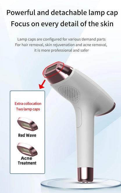 Épilateur laser IPL permanent Dépilatrices pour femmes Machine de rasage et de coupe de cheveux Rasoir et tondeuse pour hommes Épilation laser