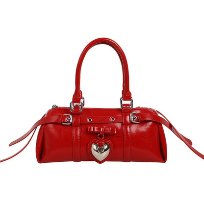 Nouveau en 2025 sacs à main de créateur Style français mode femme sacs mignon sac à main en cuir PU coeur rouge sacs fourre-tout décontractés paquets de dame