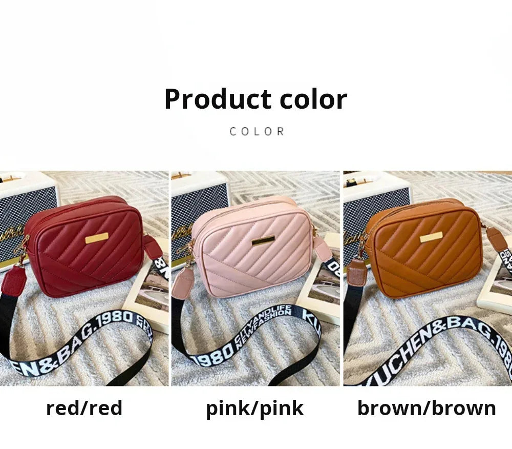 Sac à bandoulière en PU pour femmes, sac à bandoulière pour appareil photo, sac pour téléphone portable, sac à bandoulière décontracté de bonne qualité